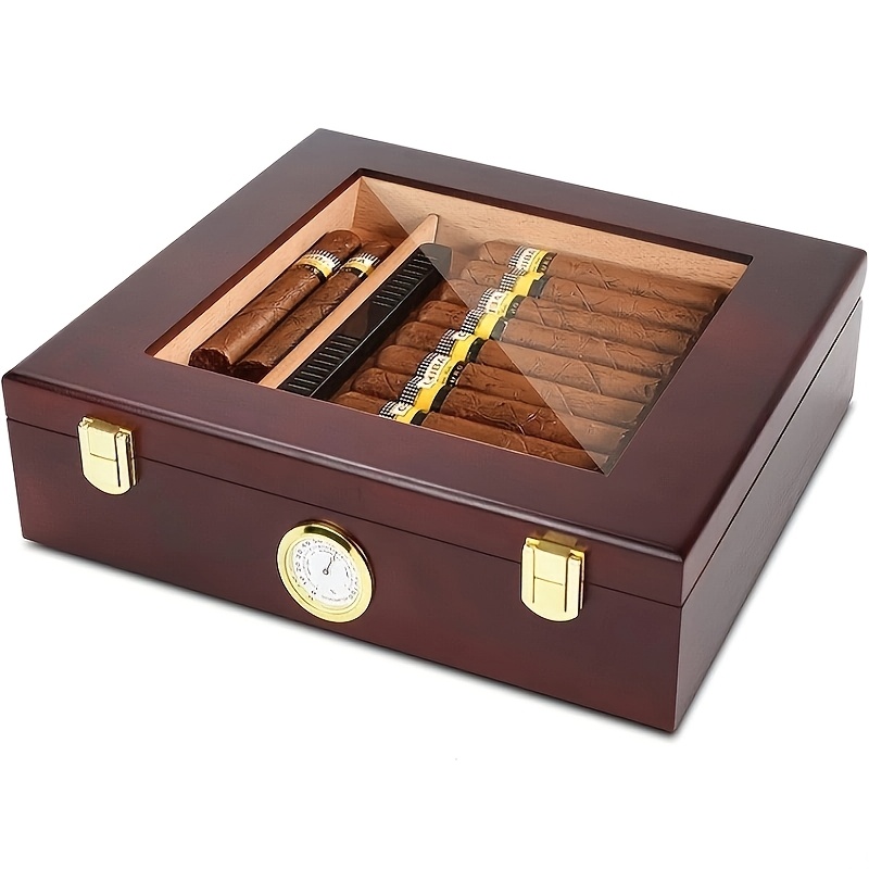 Wood Woodworking - Retro Cedar Wood Cigar Box Cigar