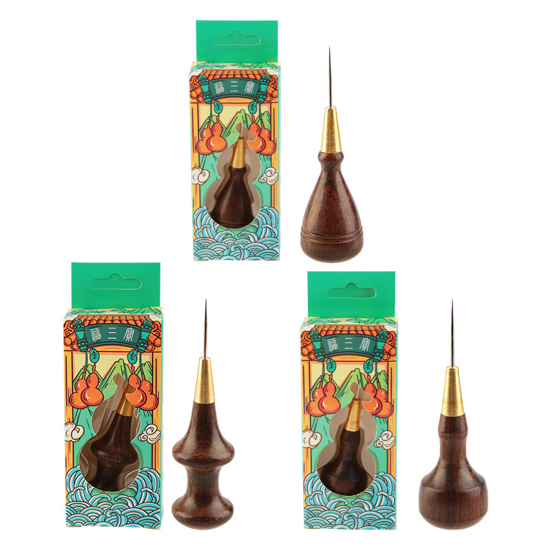 Woodworking Shoes - 1Pcs Wooden Handle Awls Leather Pricker