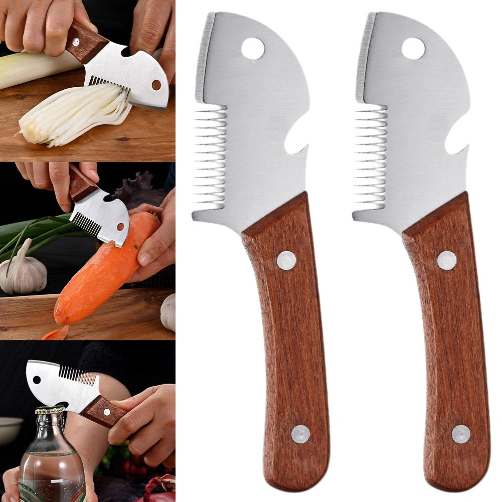 Woodworking Jobs - Wooden Handle Household Cutting Tool Scallion