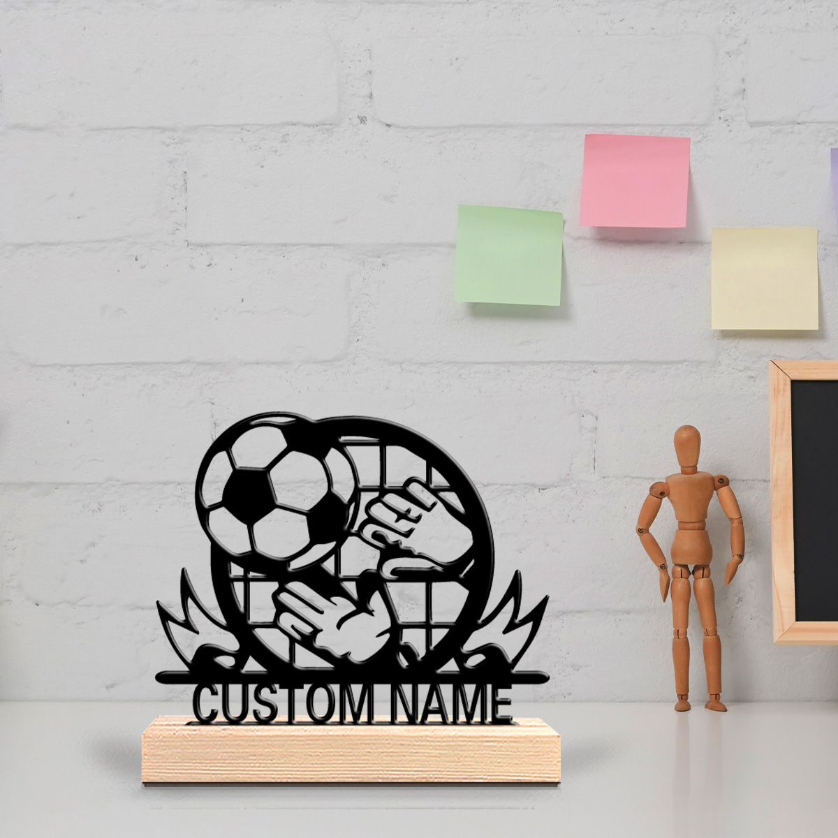 Woodworking Jobs - 1pc Cartoon Personalized Custom Football Goalkeeper