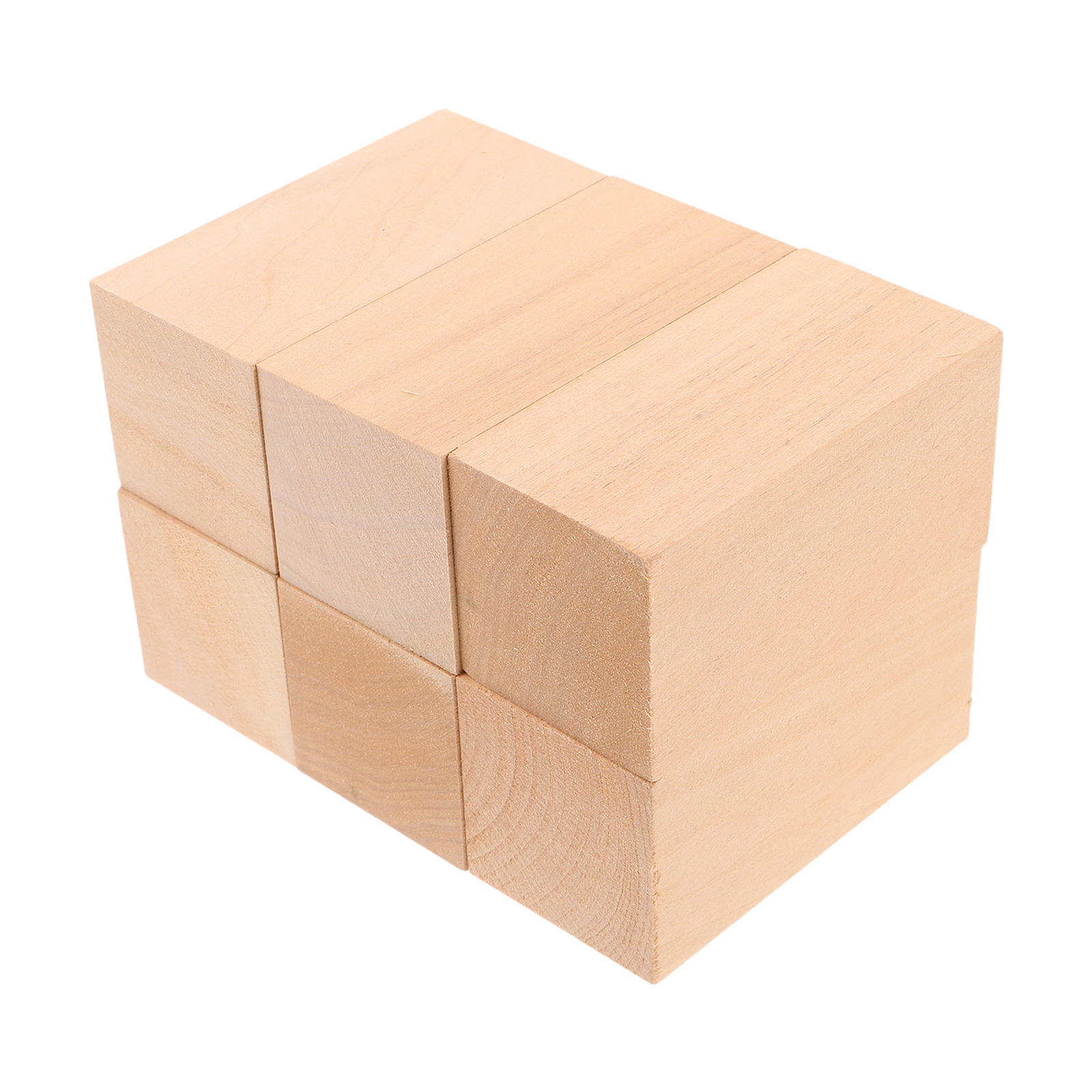 Woodworking Diy Projects - 6pcs Unfinished Basswood Carving Blocks 4X2X2