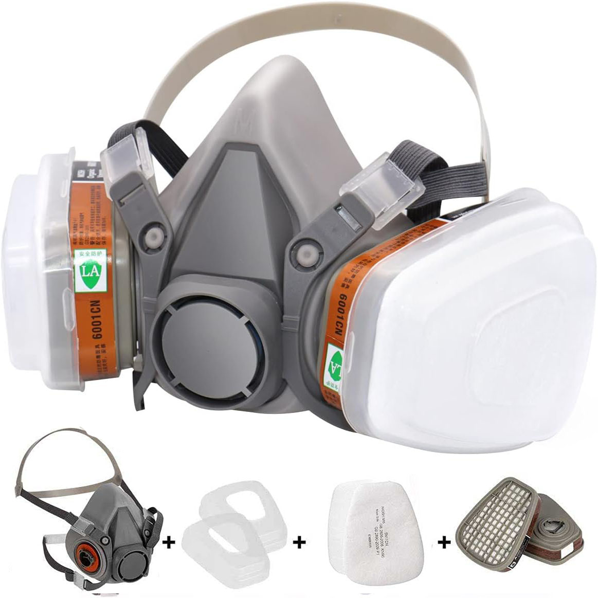 Woodworking Respirator - Reusable Full Face Respirator 6200 Spray