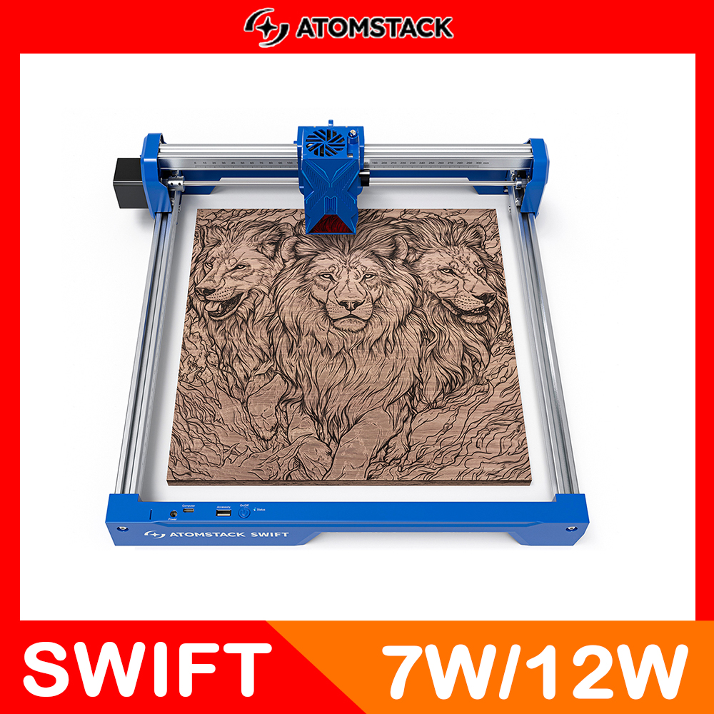 Woodworking Jobs - ATOMSTACK Swift 7W Portable Laser Engraver