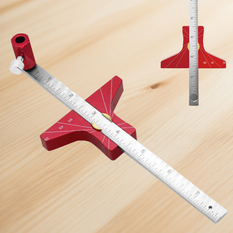 Woodworking Ruler - Aluminum Height Gauge Woodworking Linear Scriber