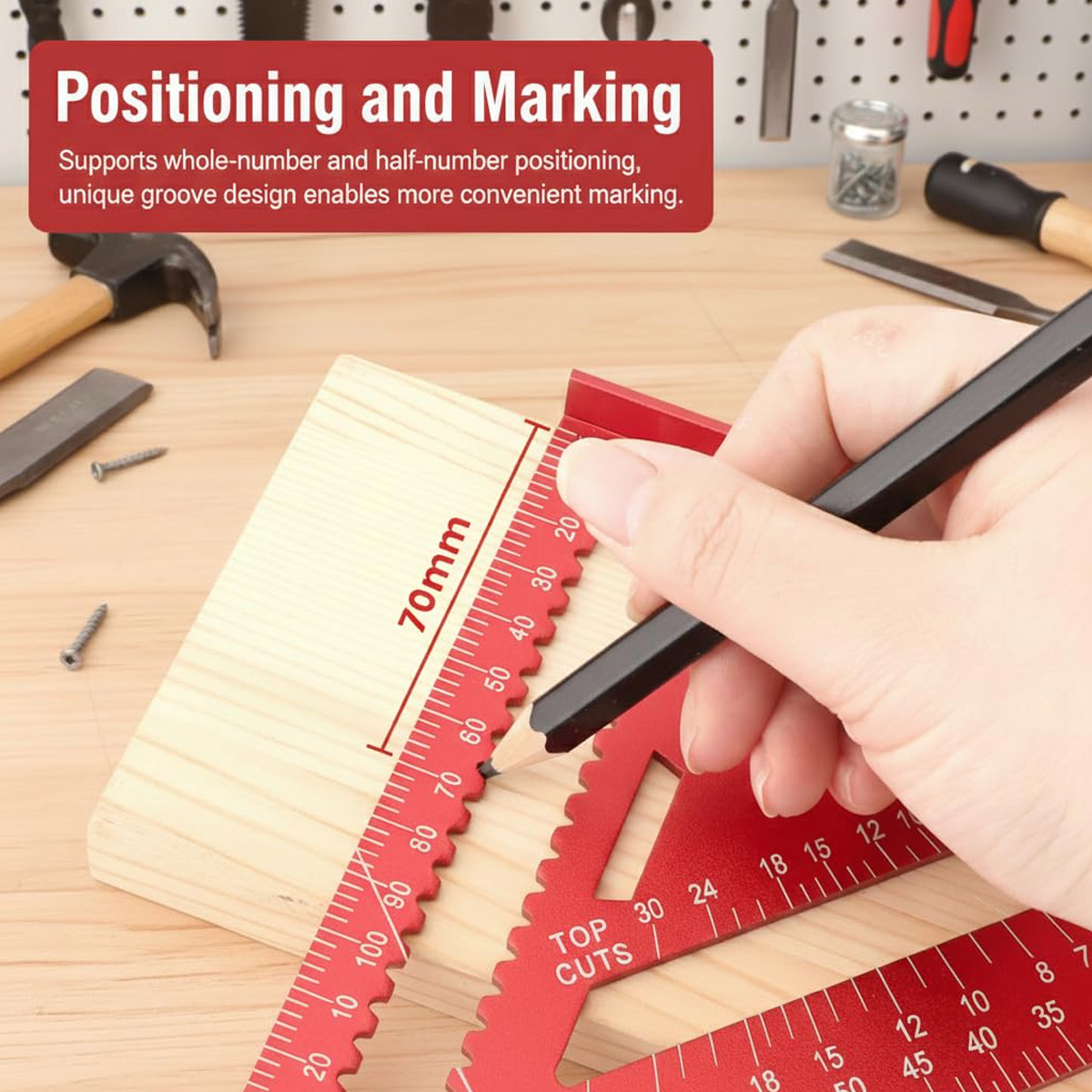 Aluminum Alloy Speed Square Hi - مراجعة Woodworking Ruler وسعره