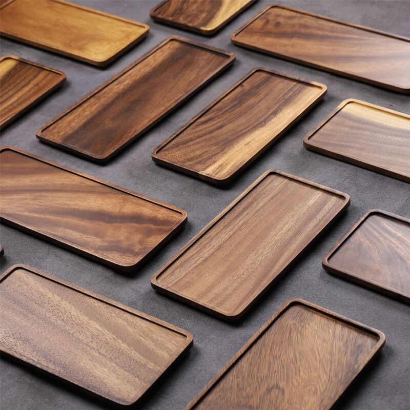 Wooden Tray Serving Trays Coff - مراجعة Woodworking Jobs وسعره
