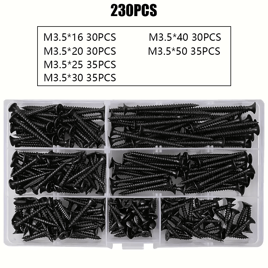 105/230pcs Box Autoscrew Kit,  - مراجعة Wood Woodworking وسعره