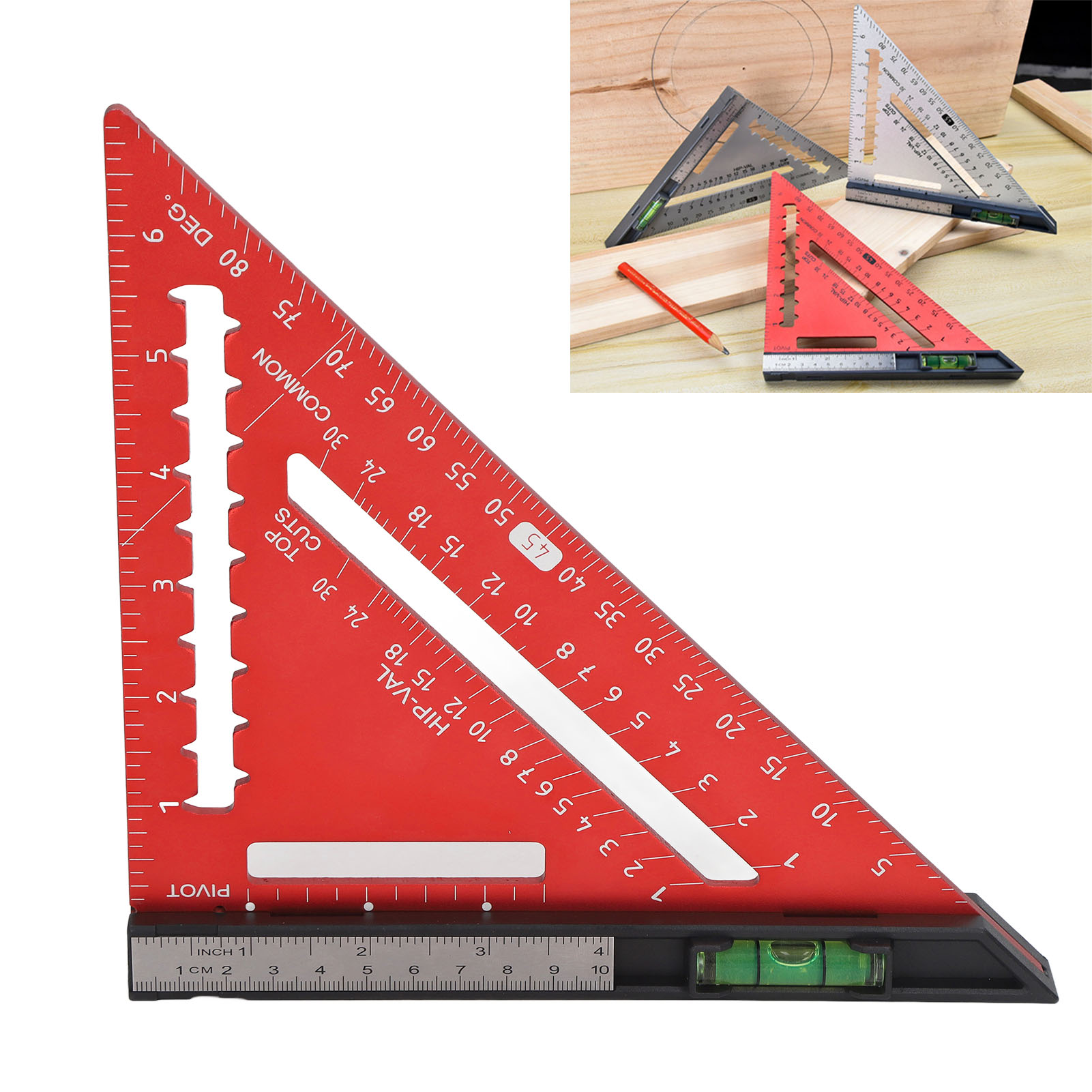 7 Inch Rafter Square with Leve - مراجعة Woodworking Ruler وسعره