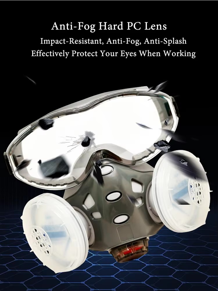Respirator With Anti-Fog Safet - مراجعة Woodworking Respirator وسعره