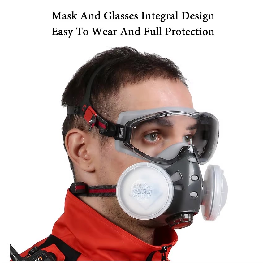 Respirator With Anti-Fog Safet - مراجعة Woodworking Respirator وسعره