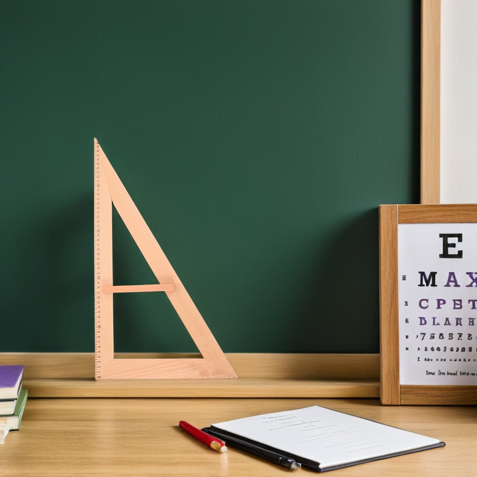 2Pcs Wooden Triangle Ruler Tea - مراجعة Woodworking School وسعره