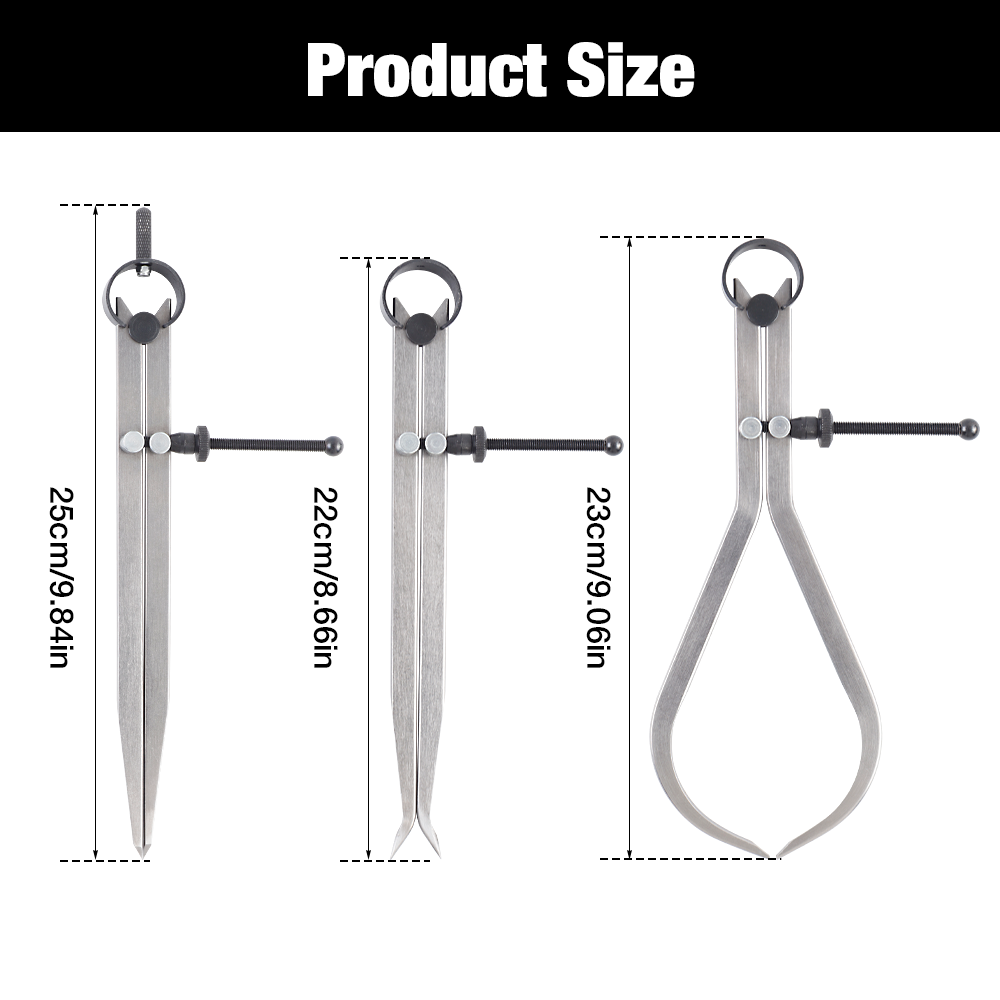 3PCS Adjustable Caliper Set, D - مراجعة Woodworking Lathe وسعره