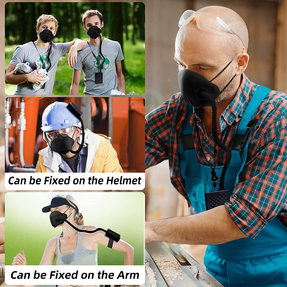Electric KN95 Mask with Fan -  - مراجعة Woodworking Respirator وسعره