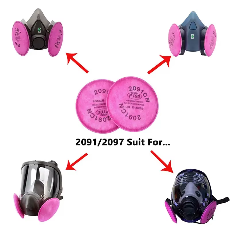 2091/2097 Particulate Filter P - مراجعة Woodworking Respirator وسعره