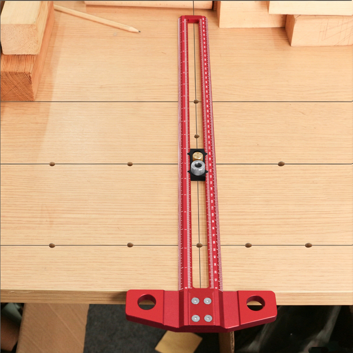 Woodworking T-Square Marking G - مراجعة Woodworking Ruler وسعره