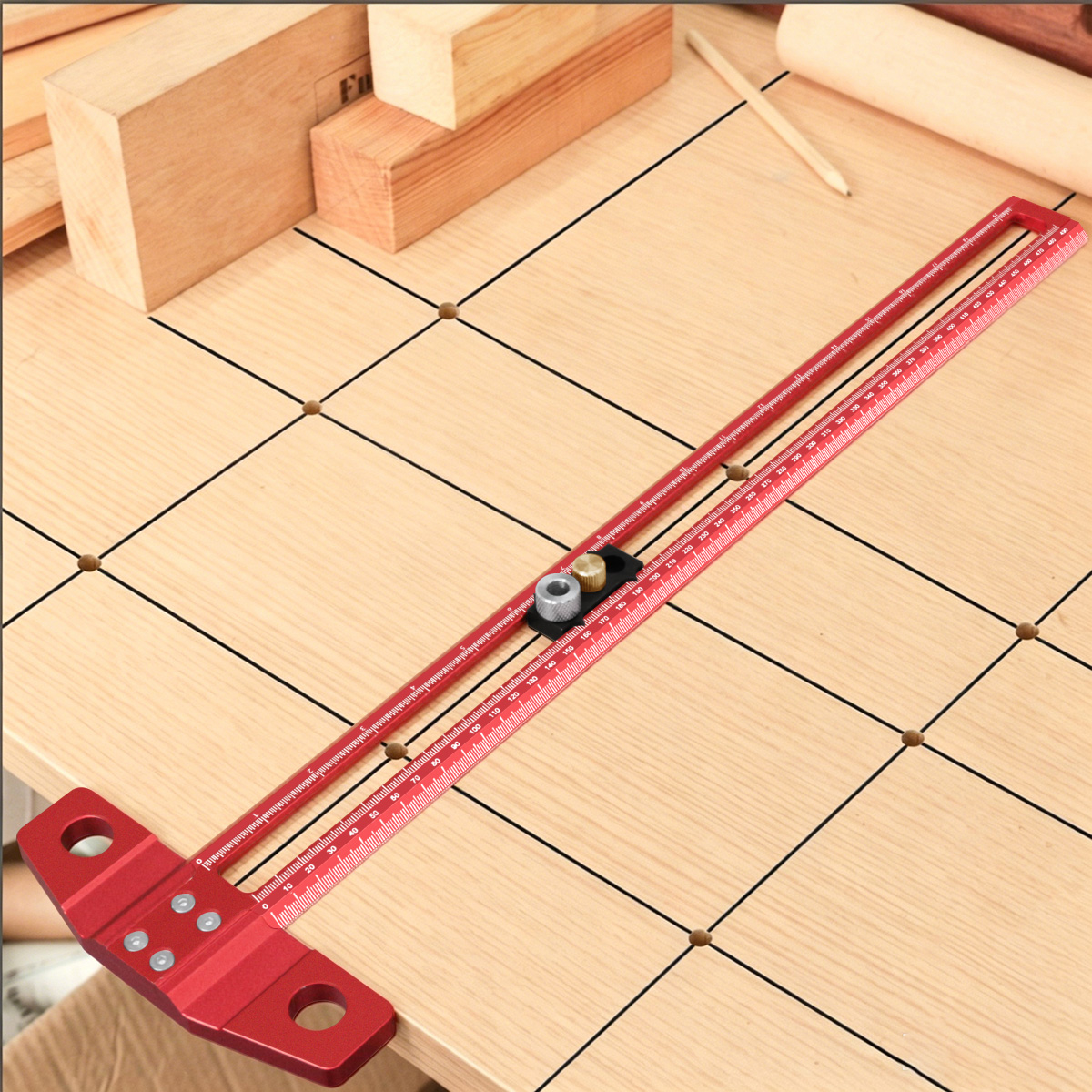 Woodworking T-Square Marking G - مراجعة Woodworking Ruler وسعره