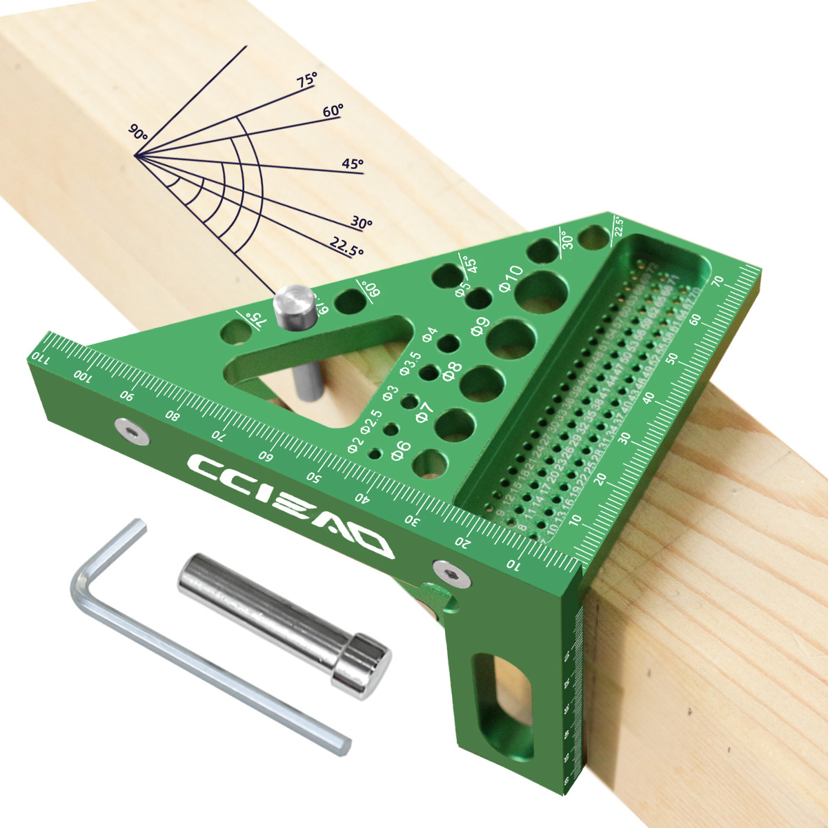 Carpenter Square 3D Multi Angl - مراجعة Woodworking Ruler وسعره