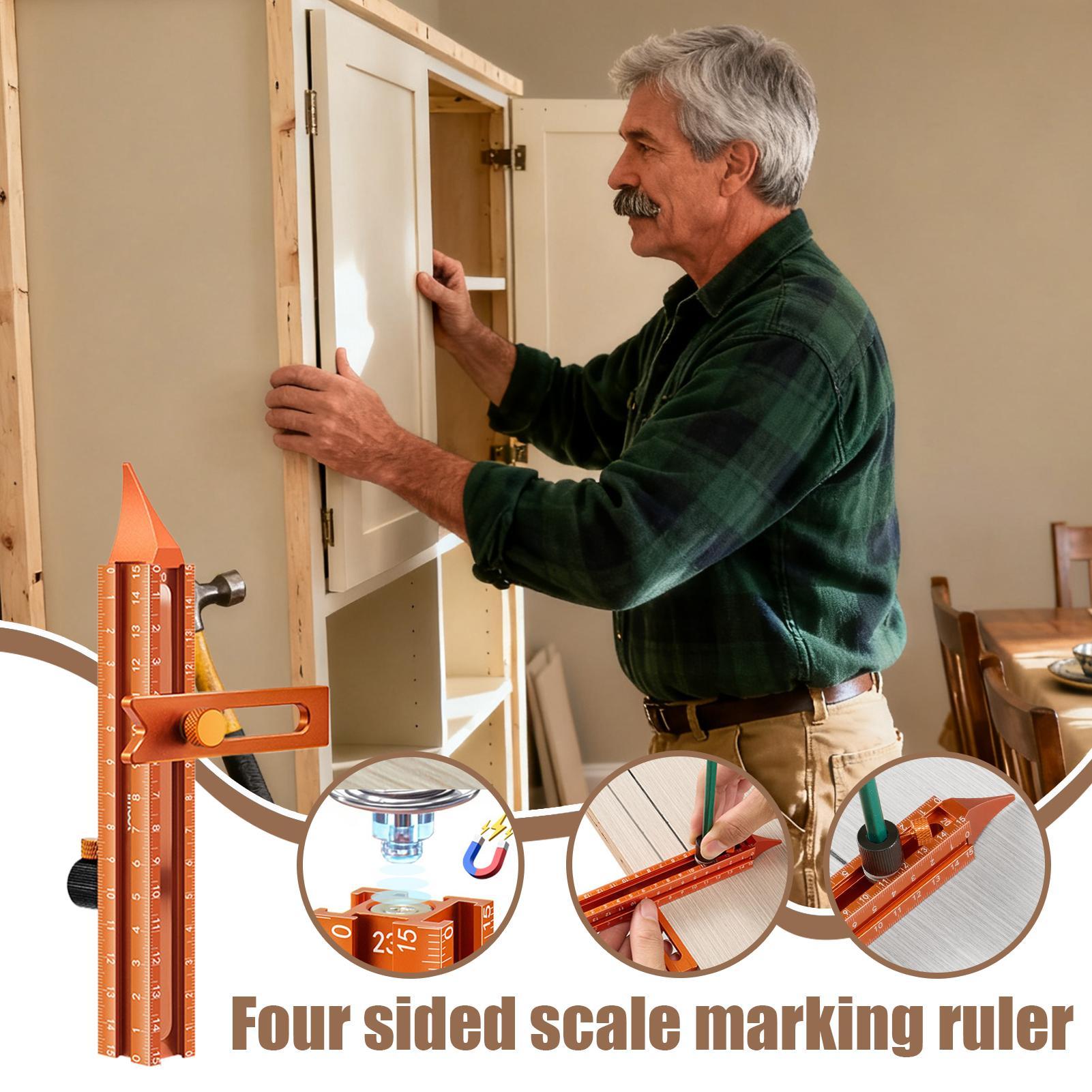 Woodworking Ruler Magnetic Bas - مراجعة Woodworking Ruler وسعره
