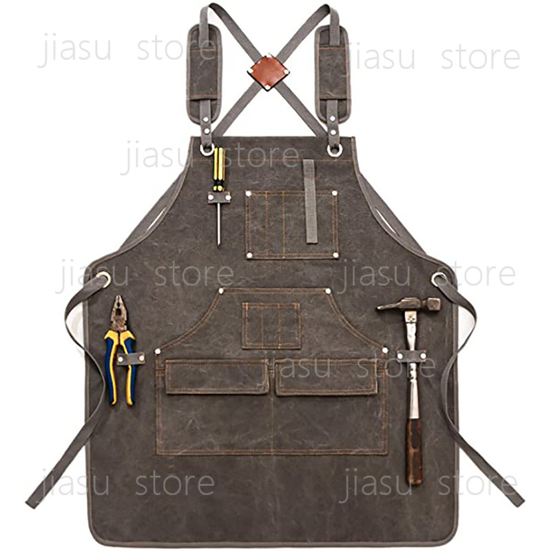 Thick Canvas Tool Apron Custom - مراجعة Woodworking Logo Design وسعره