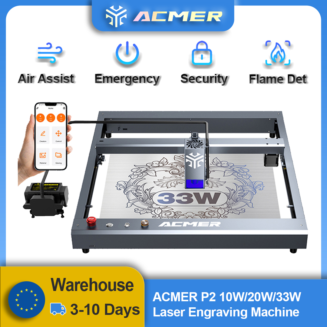 ACMER P2 Laser Engraver 33W 20 - مراجعة Woodworking Jobs وسعره