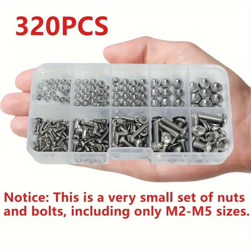 Hex Nuts and Bolt Set - 320 pi - مراجعة Woodworking Diy Projects وسعره