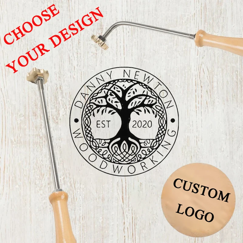 Custom Branding Iron for Food  - مراجعة Woodworking Logo Design وسعره