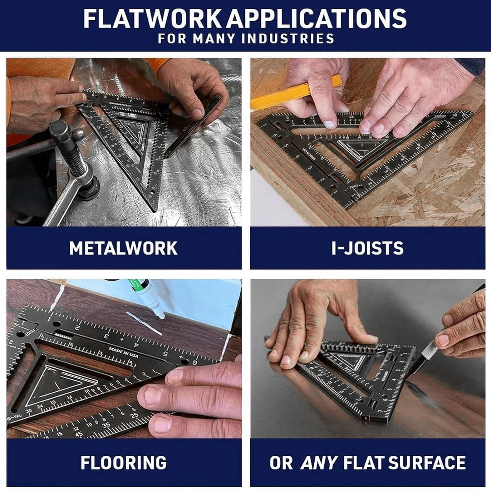 Carpenter Layout Tool Black Co - مراجعة Woodworking Ruler وسعره