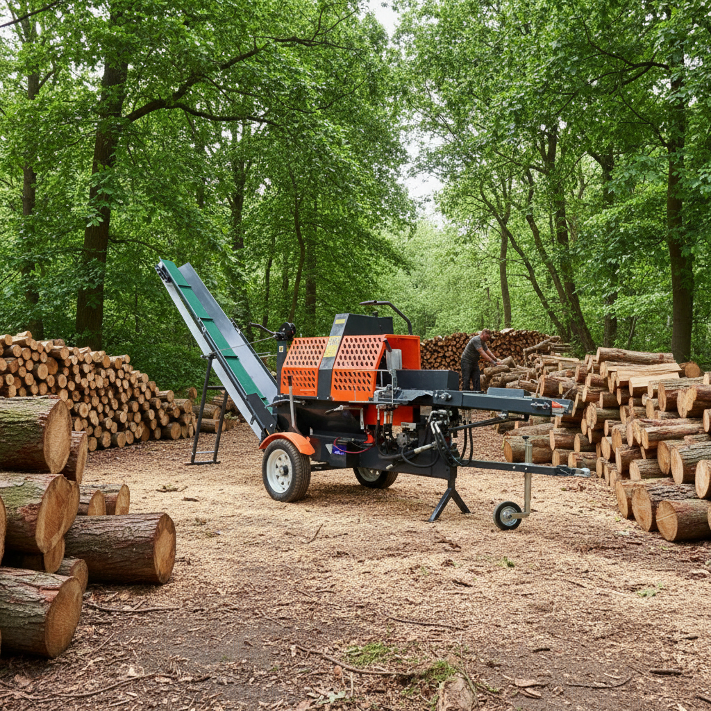 Firewood Processor Forestry Ma - مراجعة Wood Woodworking وسعره