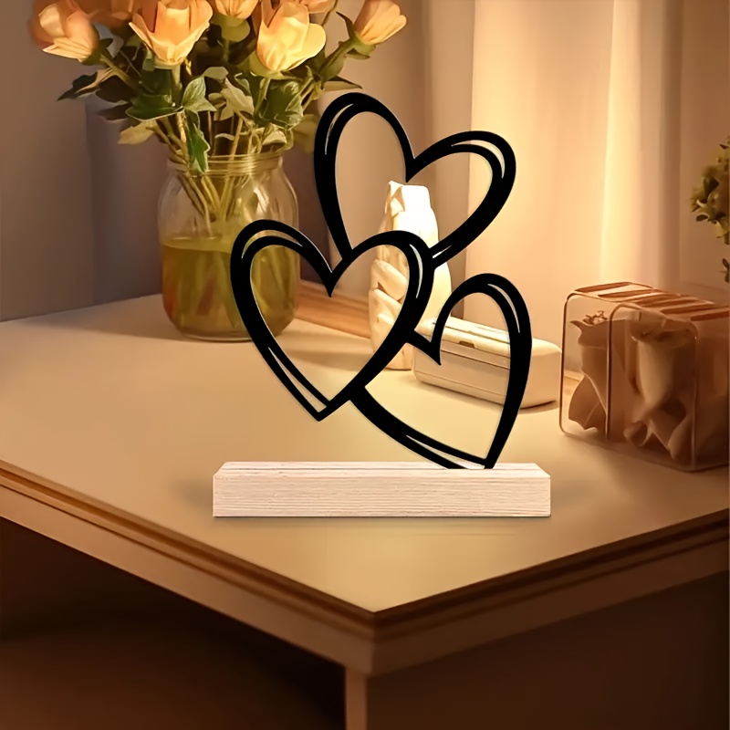 1pc Minimalist Heart Desktop D - مراجعة Woodworking School وسعره