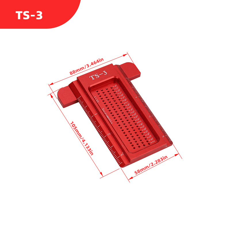 TS-3 Woodworking Scribing Rule - مراجعة Woodworking Ruler وسعره