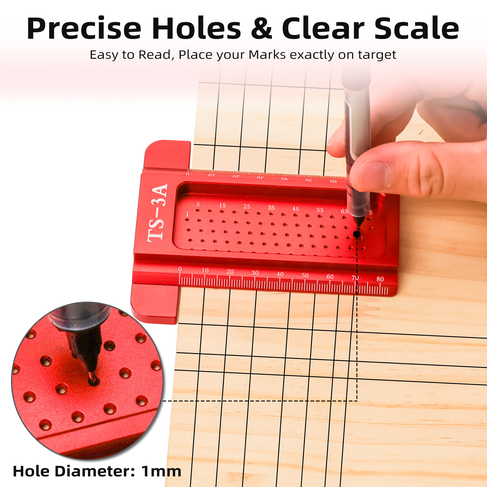 TS-3 Woodworking Scribing Rule - مراجعة Woodworking Ruler وسعره