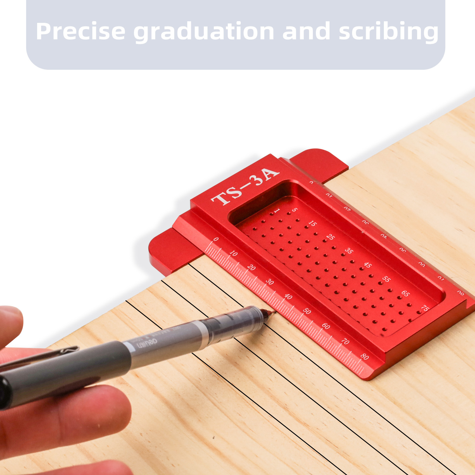 TS-3 Woodworking Scribing Rule - مراجعة Woodworking Ruler وسعره