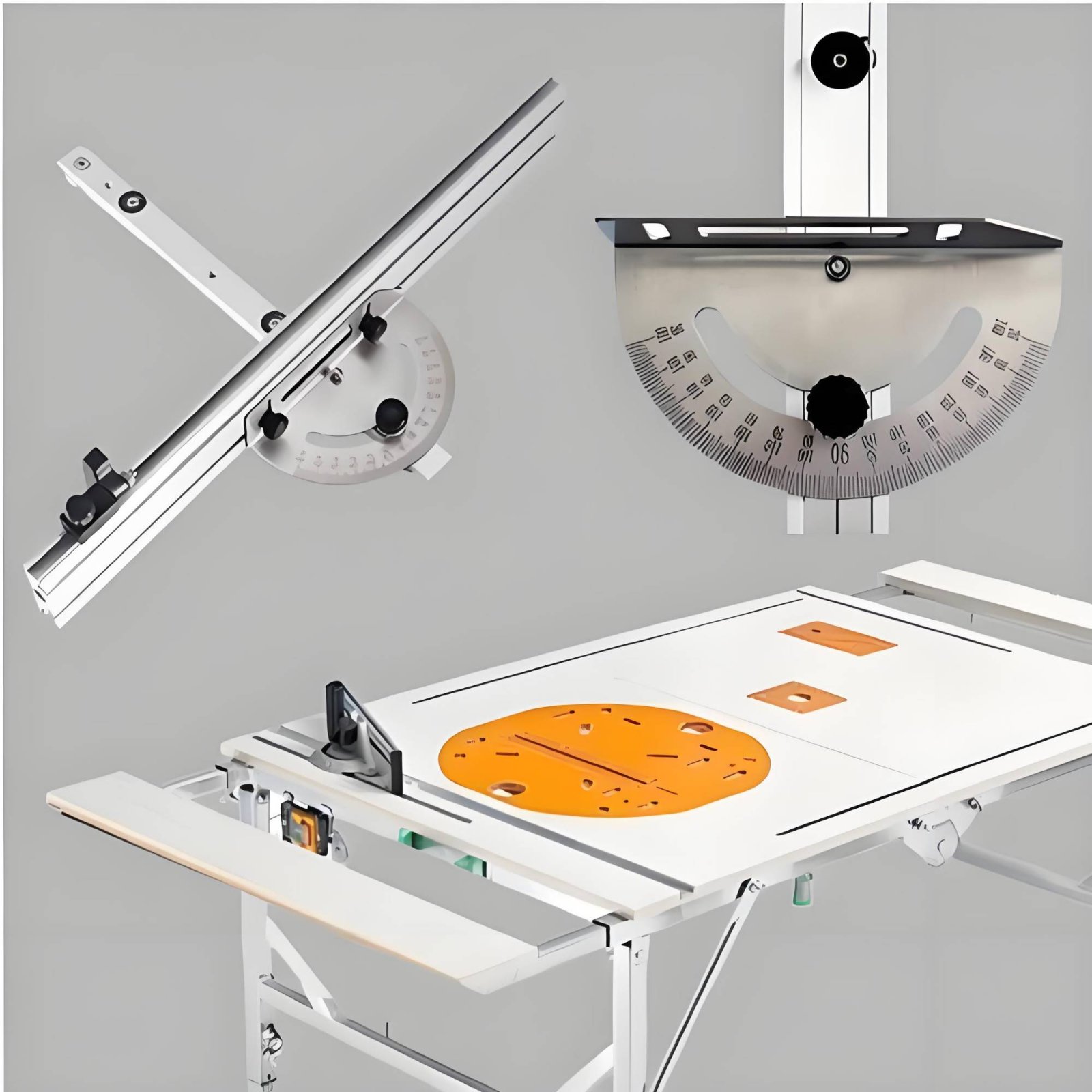 Table Saw Miter Gauge Flip Sto - مراجعة Woodworking Ruler وسعره