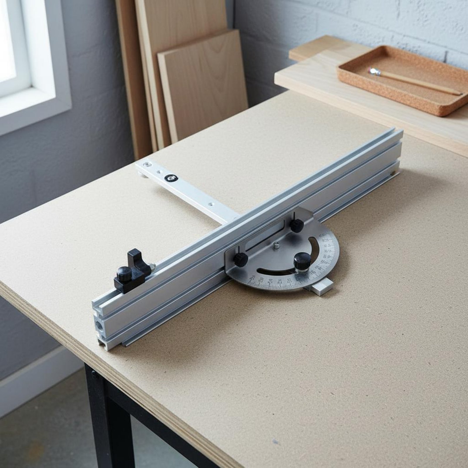 Table Saw Miter Gauge Flip Sto - مراجعة Woodworking Ruler وسعره