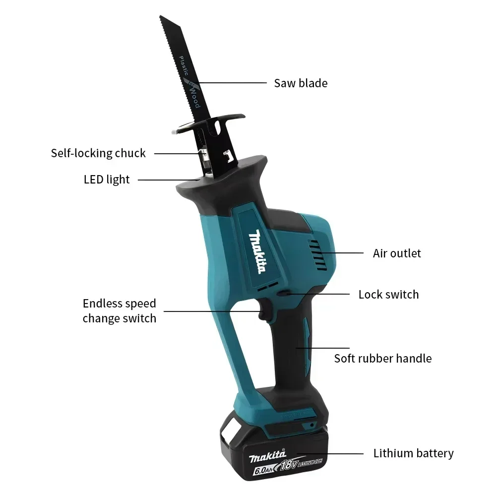 Makita DJR189 18V Cordless Ele - مراجعة Woodworking Jobs وسعره