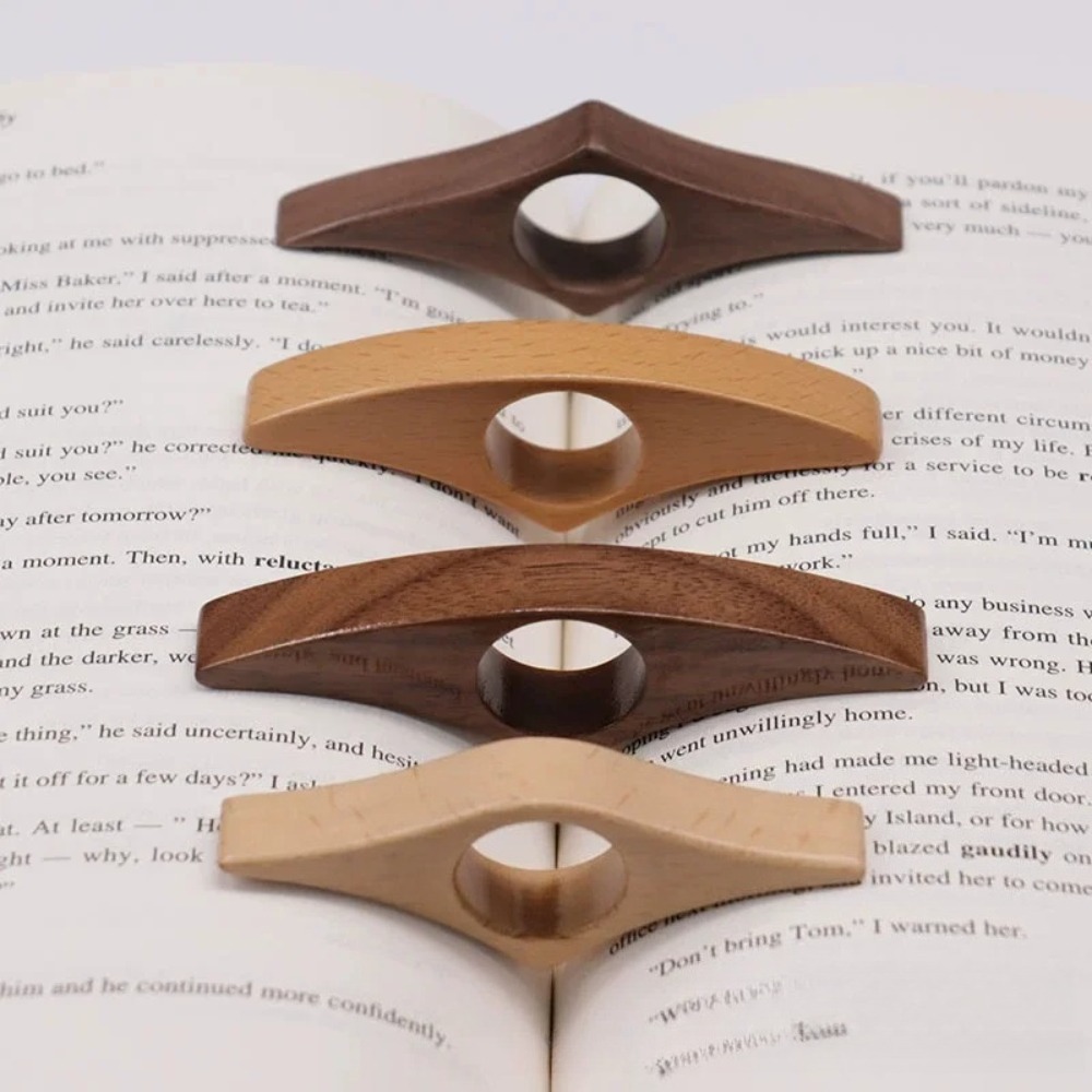 Solid Wood Thumb Book Support  - مراجعة Woodworking School وسعره