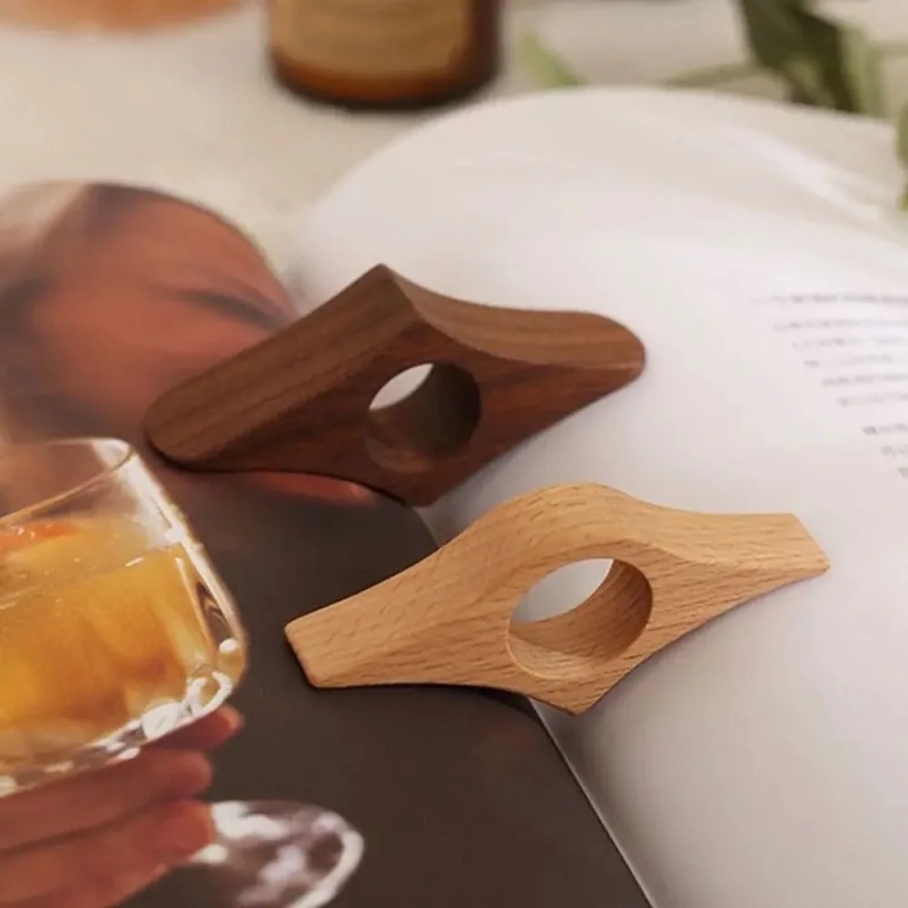 Solid Wood Thumb Book Support  - مراجعة Woodworking School وسعره
