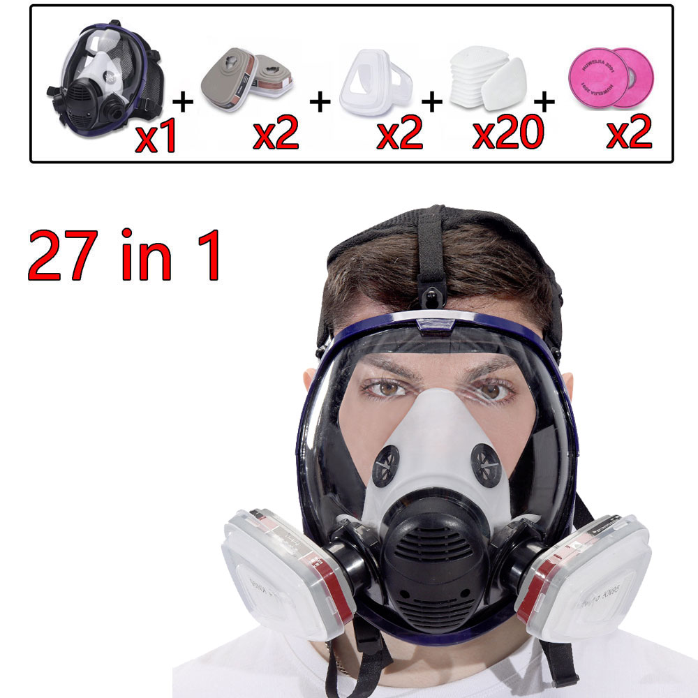 27 In 1 Full Face Large Size R - مراجعة Woodworking Respirator وسعره
