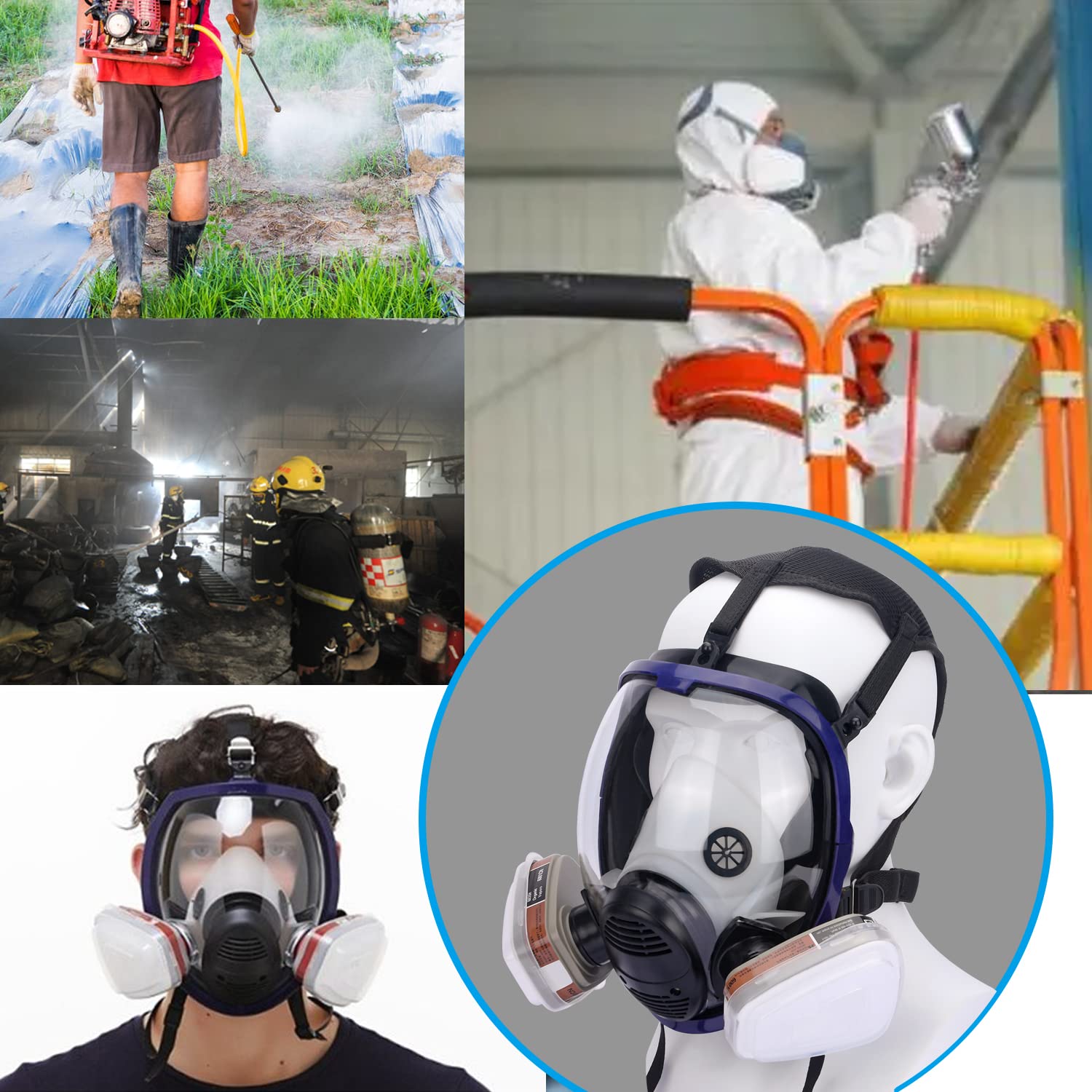 27 In 1 Full Face Large Size R - مراجعة Woodworking Respirator وسعره