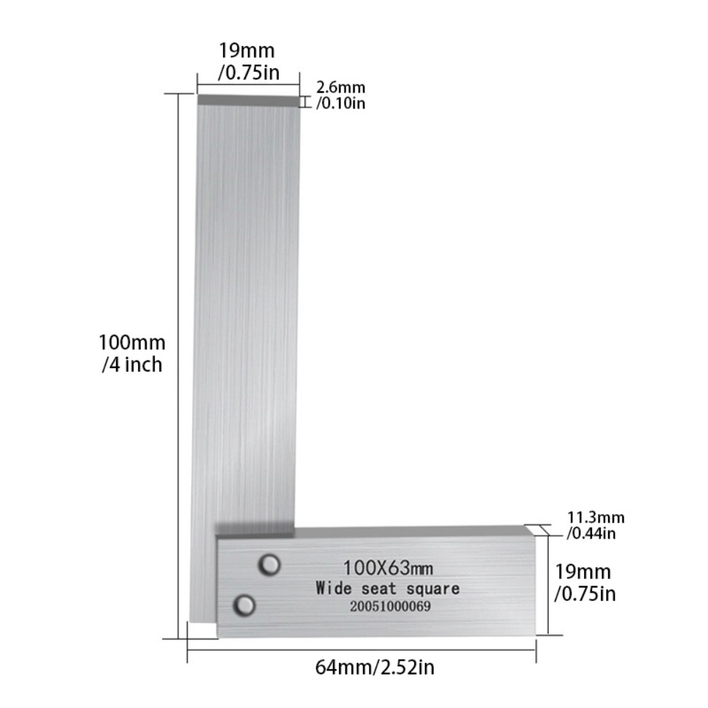 4-inch 90-degree angle ruler,  - مراجعة Woodworking Ruler وسعره