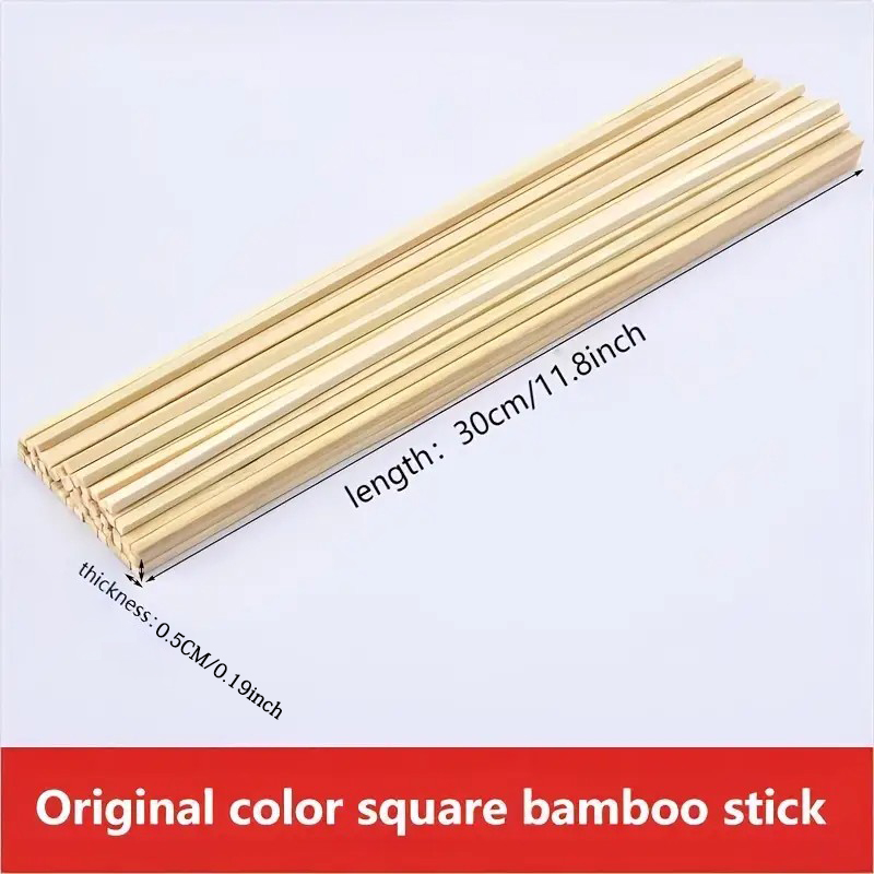 30pcs/50pcs 0.5×0.5×30CM Natur - مراجعة Woodworking Diy Projects وسعره