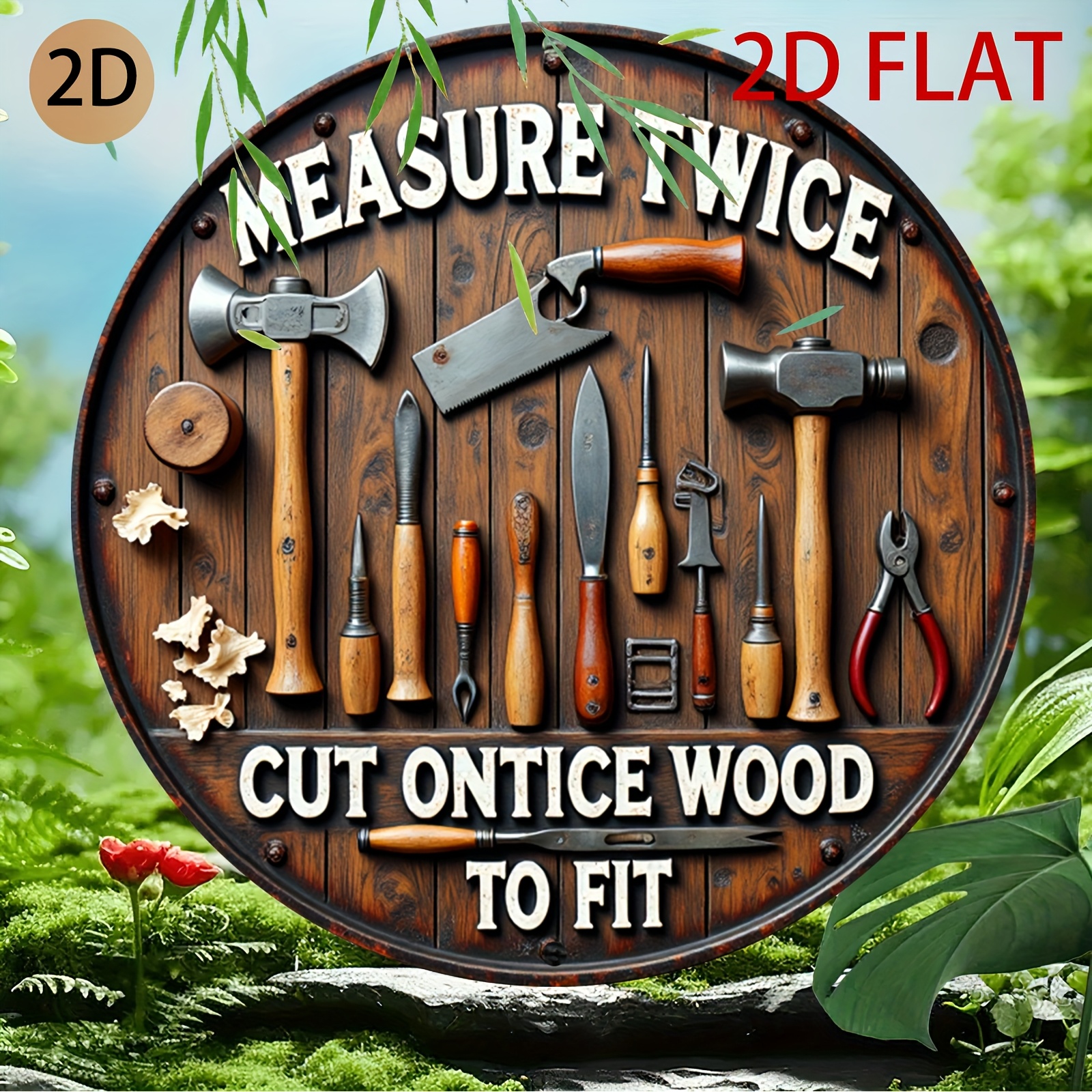 2D planar circular wooden tool - مراجعة Woodworking Logo Design وسعره